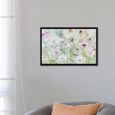 « jardin blanc », reproduction sur toile