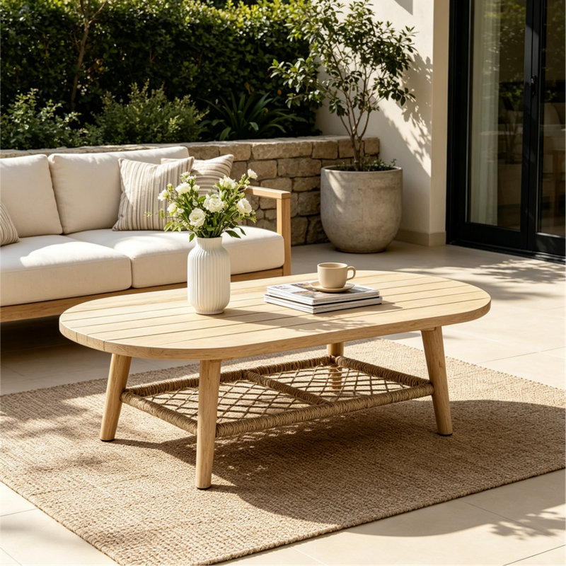 Oval Outdoor Coffee Table