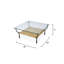 Table basse à 4 pieds avec rangement