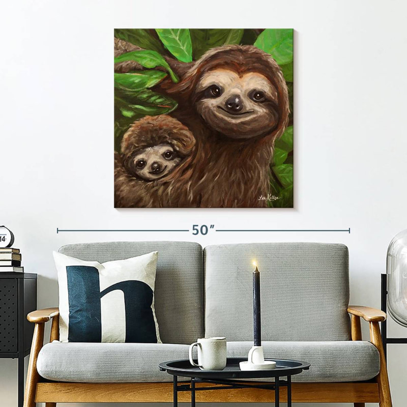 Brampt Sloth All Smiles, 30" H x 30" W