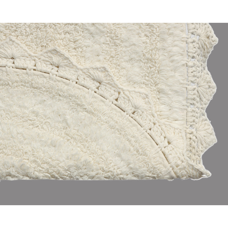 100% Cotton Bath Rug, Ivory
