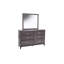 Commode 1 pièce style rustique avec poignées en métal et pieds en bois noirs