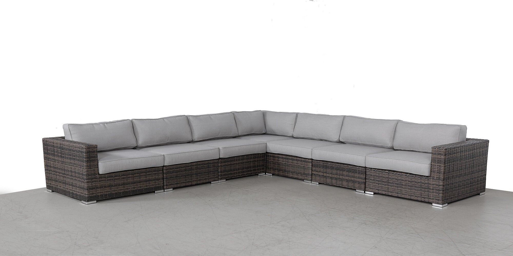 Outdoor cheap sectional wicker