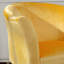 Fauteuil club décoratif en velours avec pieds en métal doré, design moderne