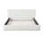 Tate Velvet Upholstered Bed With Padded Headboard & Wooden Slats-850011642