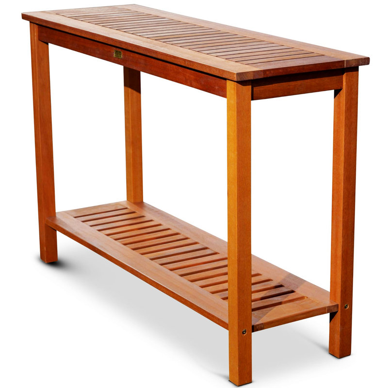 Console en bois massif 48 po Roehl, Naturel