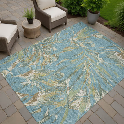 Tapis tropical intérieur / extérieur lavable à la machine Chantille ACN2975