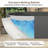 CASAINC 59" Oval Solid Surface Freestanding Soaking Grey Bathtub With Drain