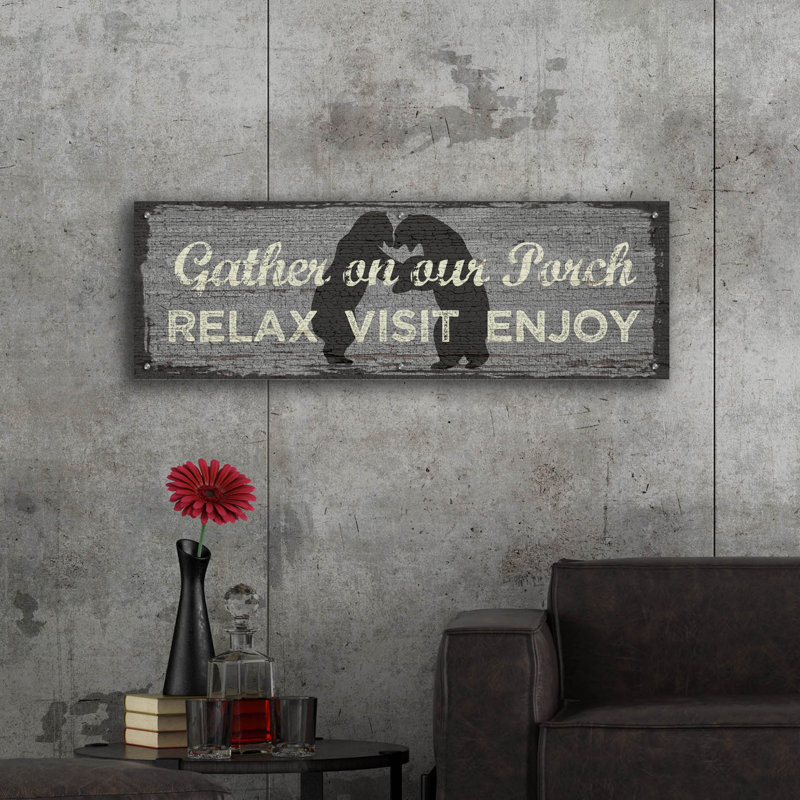  «Porch» par Erin Clark, art mural en verre acrylique, 48 po x 16 po, H 16 po x l 48 po