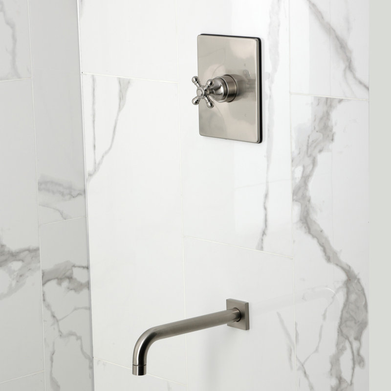 Kingston Brass Metropolitan Single-Handle Pressure Balanced Tub Faucet, Brushed Nickel