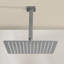 1-Spray Patterns With 2.5 GPM 15.7 In. Ceiling Mount Fixed Shower Head In Brushed Nickel