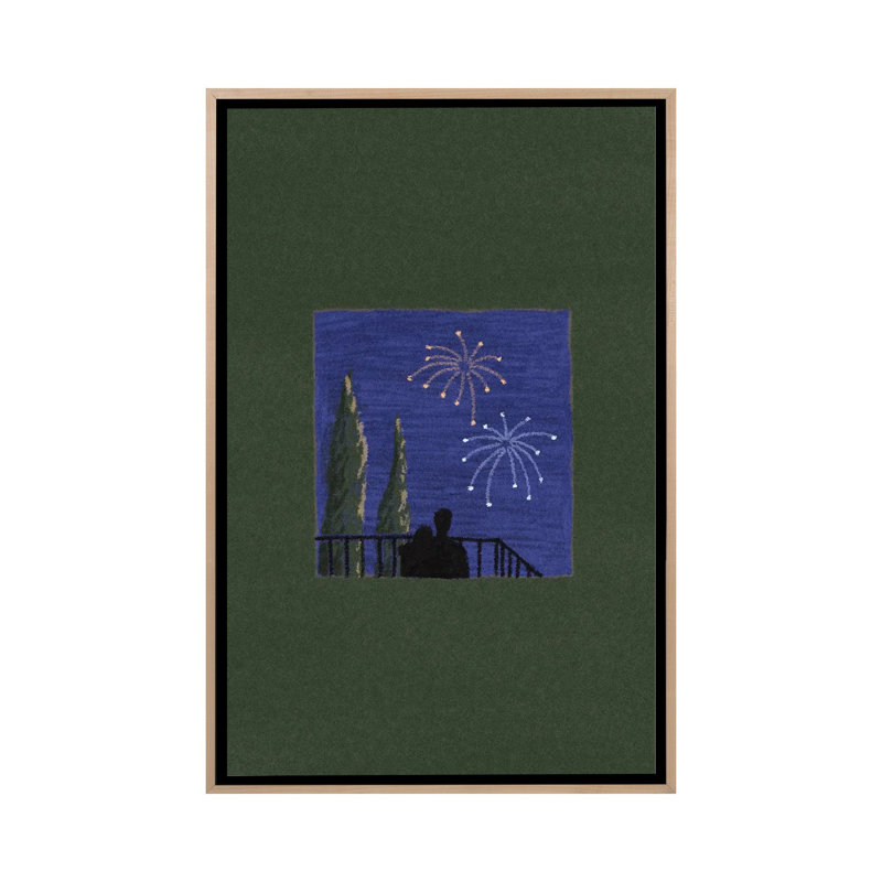 Indépendant - SGR43, H 48 po x l 32 po, Impression sur toile flottante sans passe-partout, Beige
