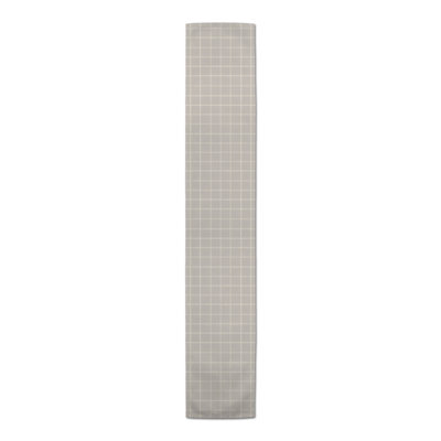 Red And Cream Check Table Runner