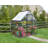 Palram - Canopia Hybrid 6' W X 4' D Greenhouse Walk-In Hobby Polycarbonate Aluminum Frame Greenhouse Kit With Roof Vent - Gray-53854491-120147057