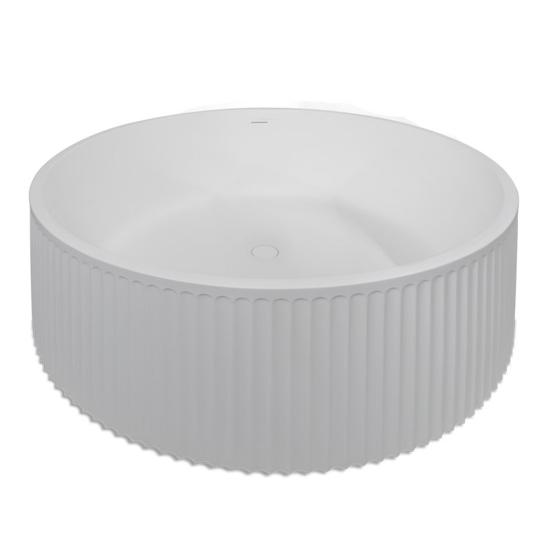 Brio 51.12'' L Freestanding Soaking Bathtub, Gloss White