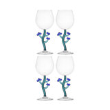 Fruits & Flowers - Stemmed Glass Blueberries 11.8 Oz