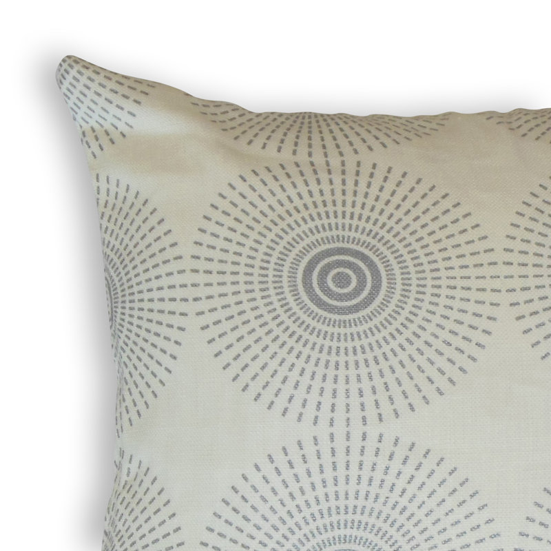 Rosalind Geometric Linen Reversible Throw Pillow, Height(26") x Width(26")