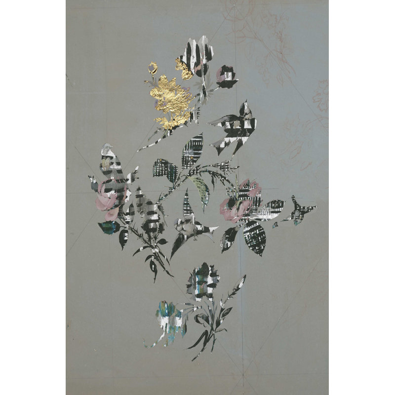 «19Th Century Design & Birds I» par Lori Arbel - impression sur toile tendue, H 36 po x l 24 po x P 1,25 po