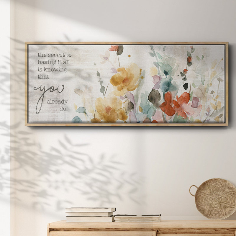 Verset pleine floraison - Toile encadrée, H 20 po x l 50 po