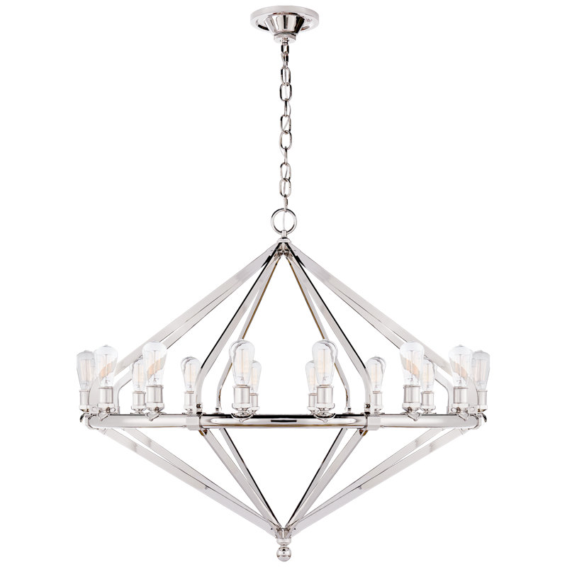 Archer 16 - Light Chandelier, Polished Nickel