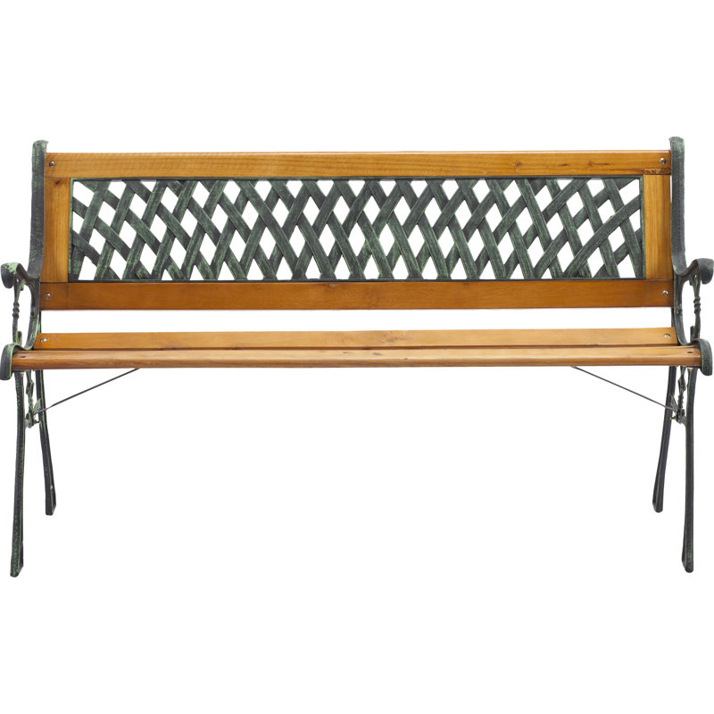 Manufactured Wood/Metal Outdoor Bench