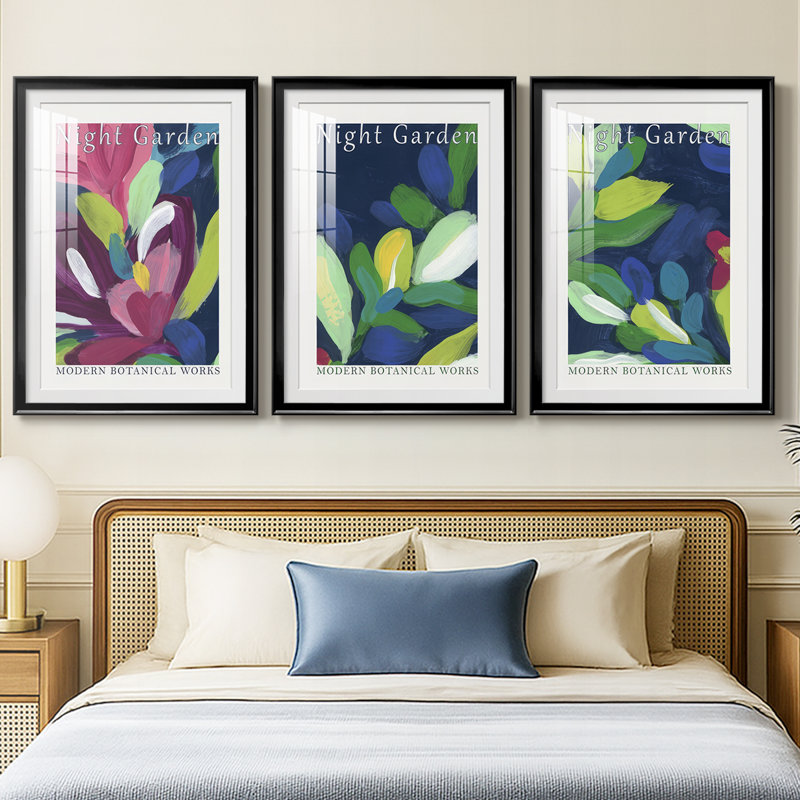 Affiches d'exposition Night Garden I, Noir, H 21 po x l 30 po
