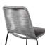 Ensemble de 4 tabourets de bar empilables en métal et corde grise 30 po Nolle-933873678-933873673