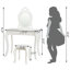 Ensemble coiffeuse et miroir pour enfants Millinggeville-740426372