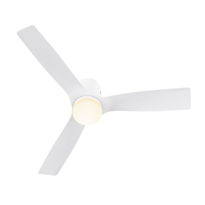 Striver Smart Flush Mount Ceiling Fan with Remote Control and Light Kit Included
