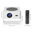 Projecteur intelligent avec Wi-Fi et sans fil - mini projecteur vidéo rotatif pour intérieur / extérieur