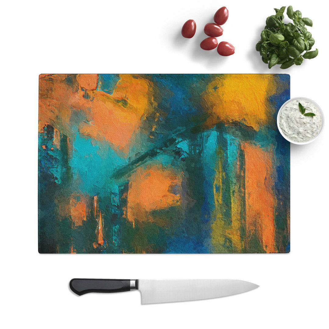 Tempered Glass Art Painting Vol.59 Chopping Board