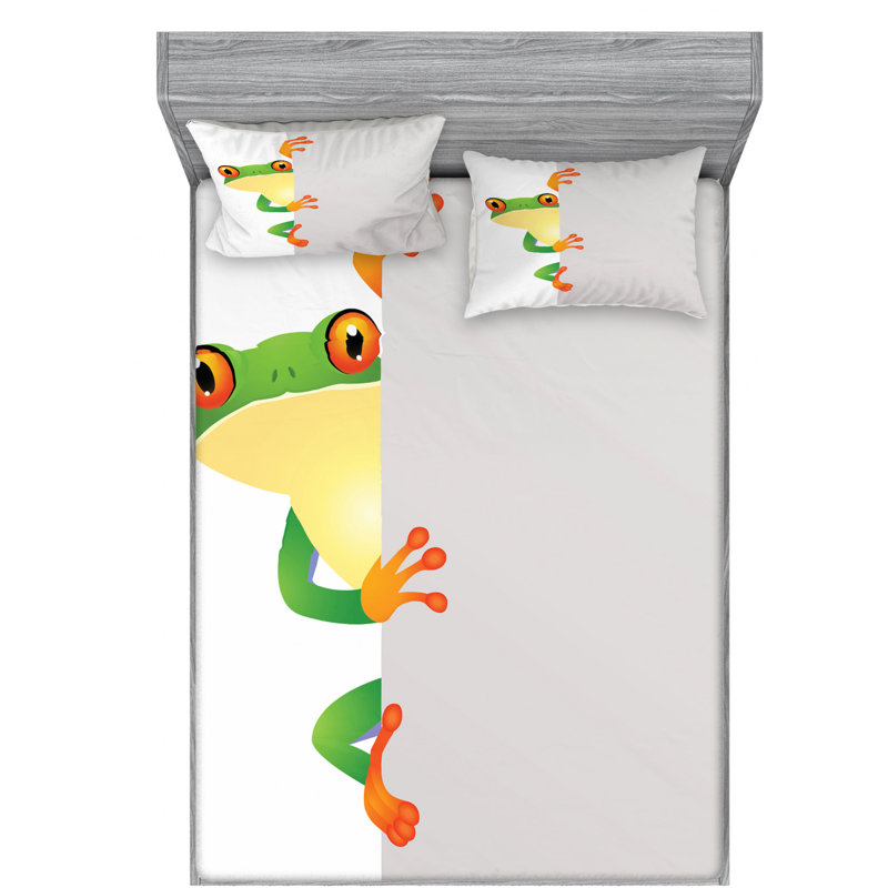 Reptile Microfiber Sheet Set, Queen Sheet Set with Fitted Sheet