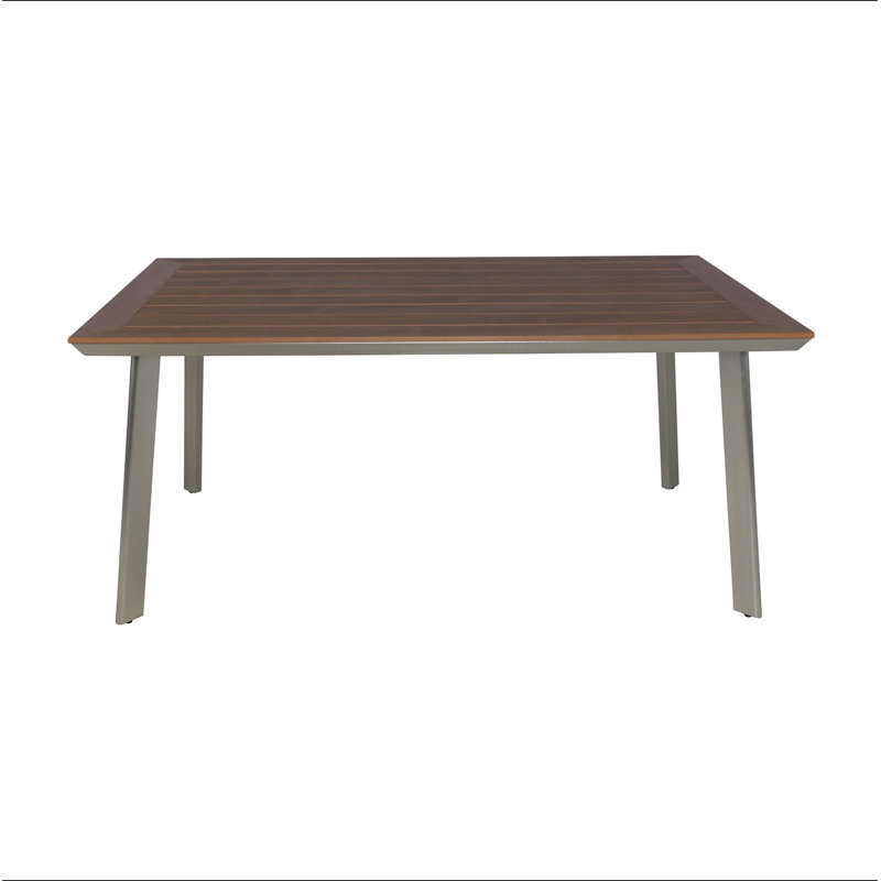Table à manger LEEDS avec plateau en faux bois