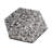 Amalfi 9x8 in. Black with Amber Pearl flecks Glossy Shell, Terrazzo Hexagon Wall and Floor Tile (1.8 sq ft/case, 5-Pack)-123155127