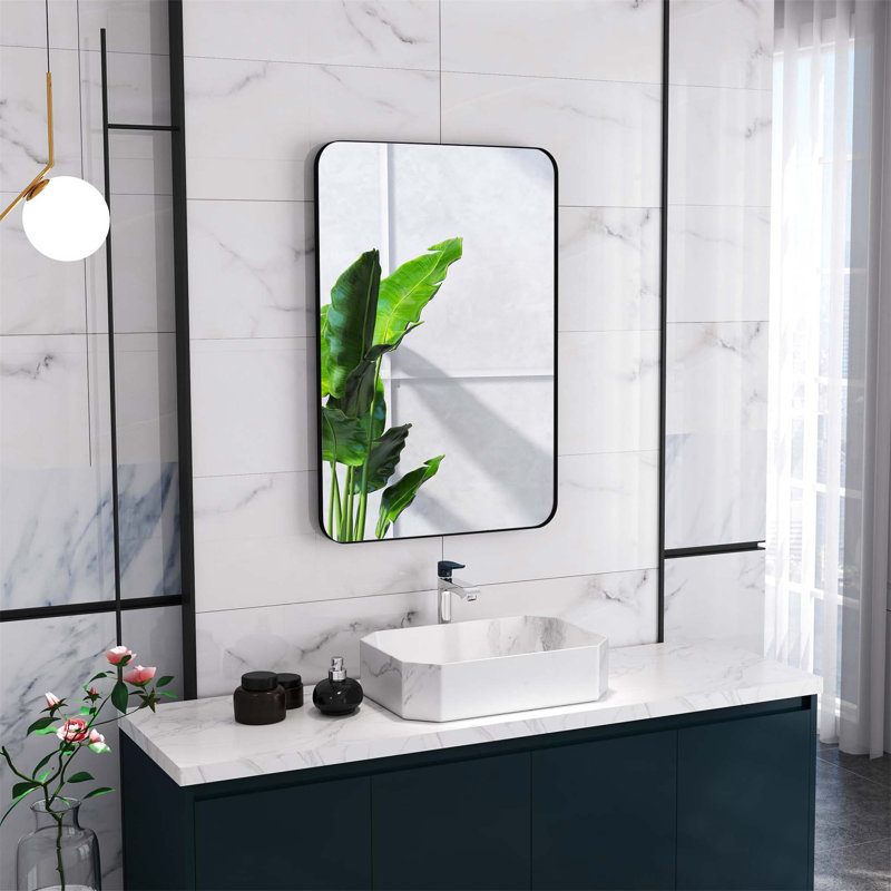 Demetrias Metal Rectangle Mirror, 90cm H x 60cm W