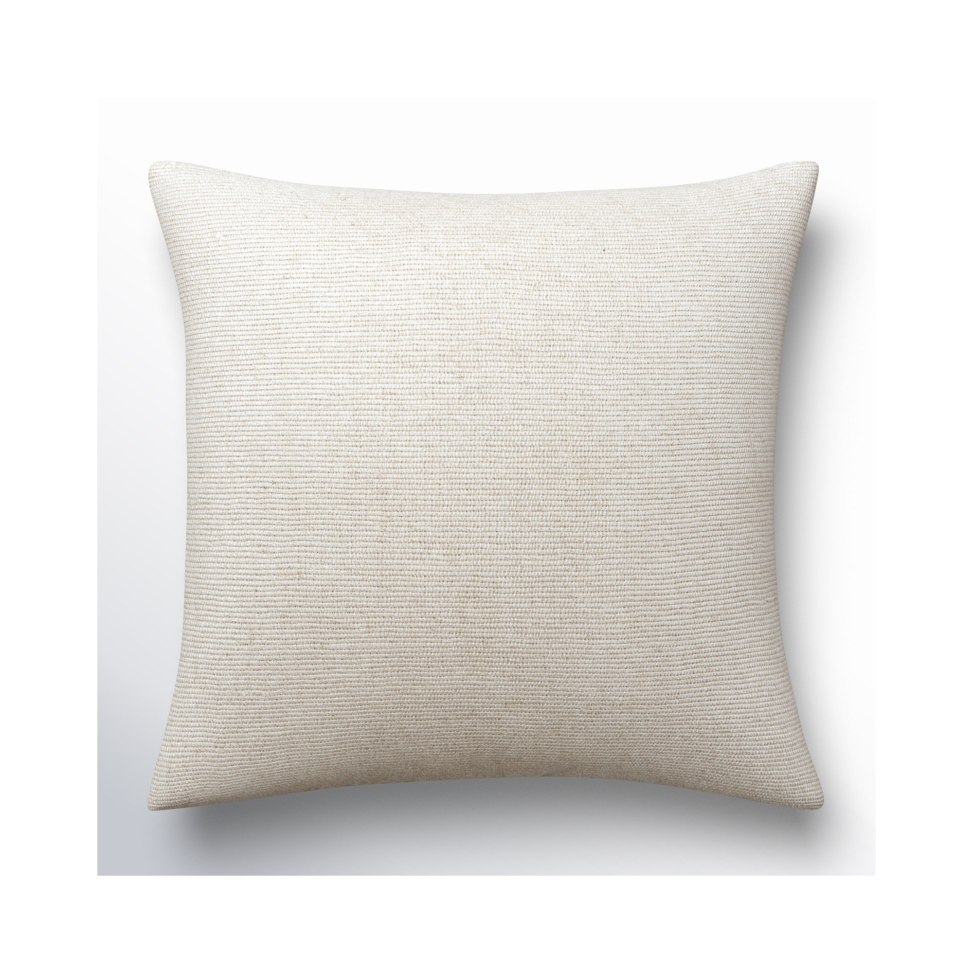 Arlington Linen Throw Pillow, 22" x 22", Cream, Pillow Cover Only - No Insert