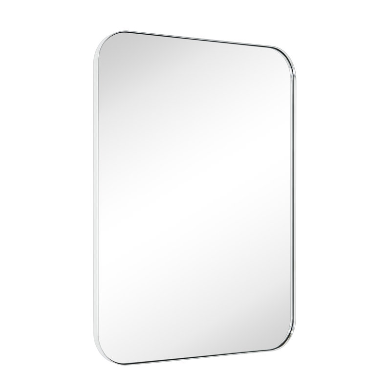 Miroir mural Josilyn, Chrome chrome, 40 po x 30 po