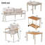 6 - Person Patio Dining Set with Rectangular Table-746390161-746390191