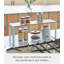 Yamazaki Home Single-Tier Riser, Steel + Wood, Holds 4.4 lbs