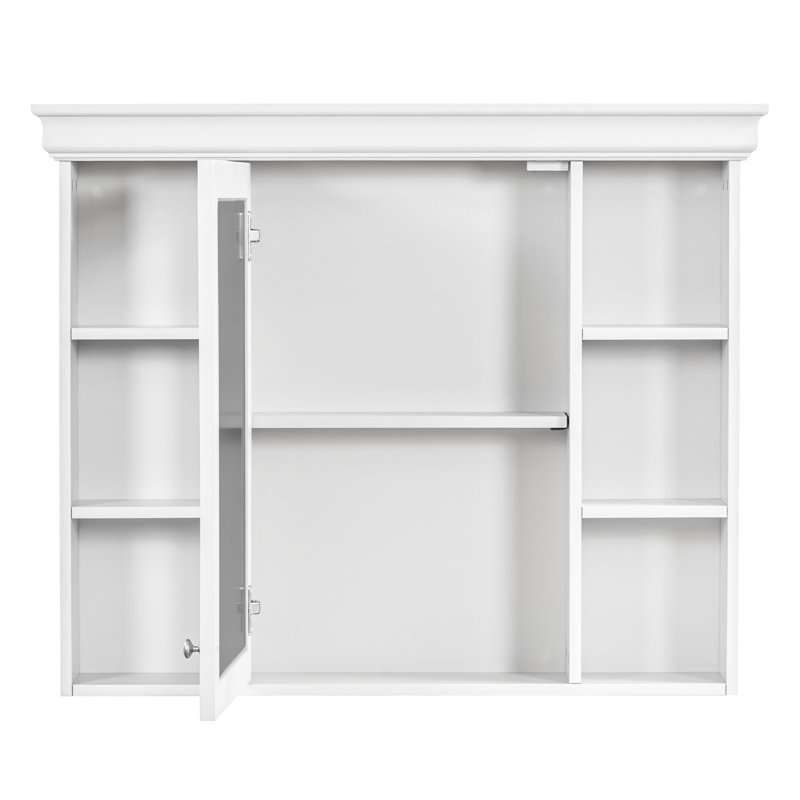 Rangement mural pour salle de bain 35,51 po x 7,22 po 29,19 po avec porte miroir