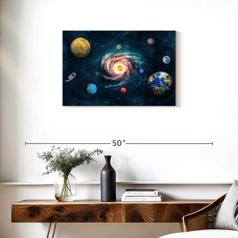 Oberle Planets Around The Sun, 20" H x 30" W