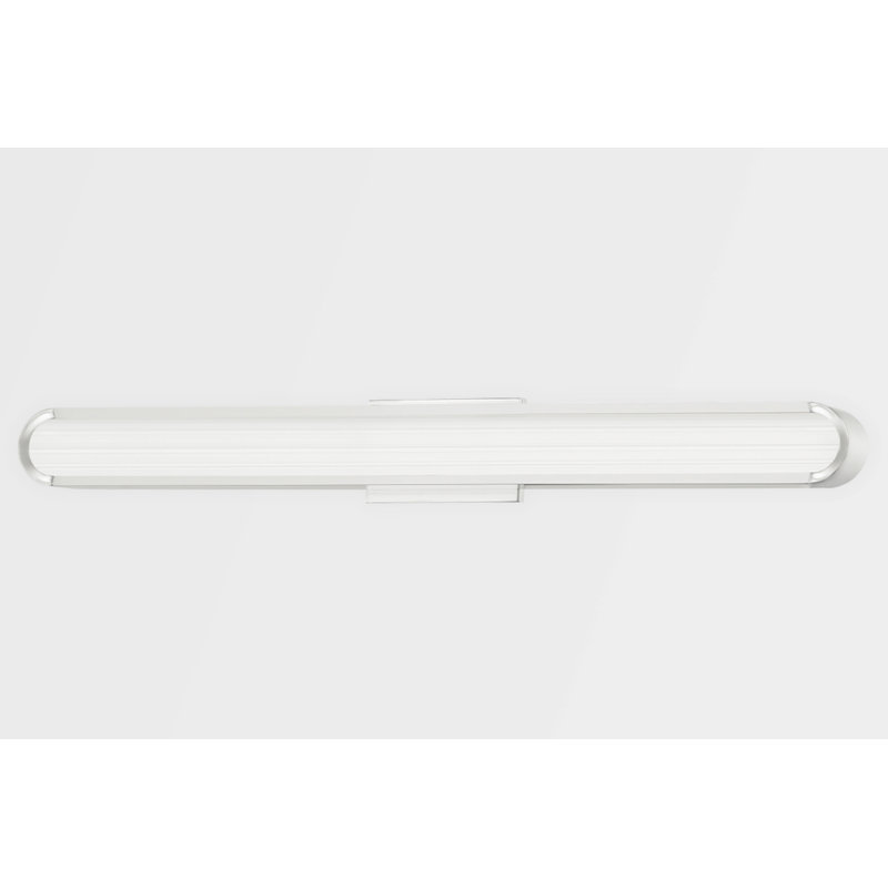 Starkey - LED Bath Bracket - Medium - Aged Brass Frame - Clear Diffuser, Polished Nickel