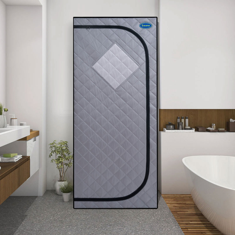 Holaki Portable Indoor Far Infrared Sauna Tent with Remote Control, Gray/Black
