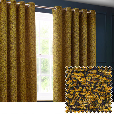  Chenille Room Darkening Eye Curtains