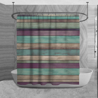 Lanses Microfiber Shower Curtain
