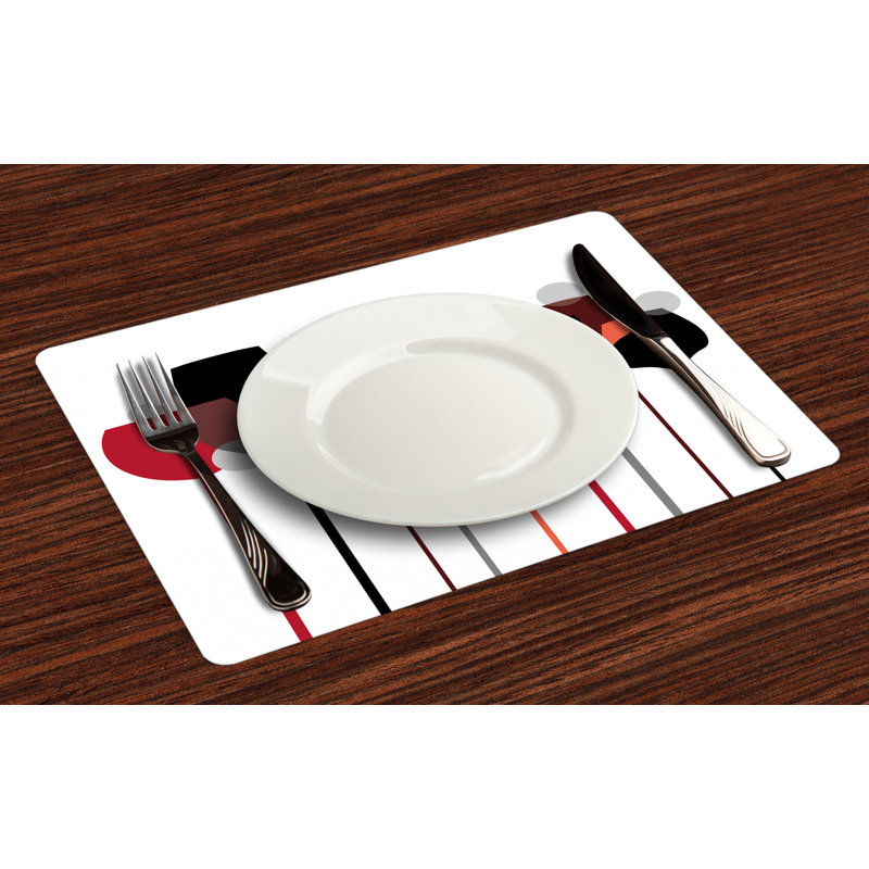 Ashney Wine Glasses Placemat