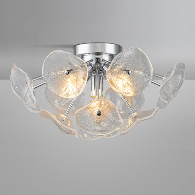 5-light Flush Mount Chandelier