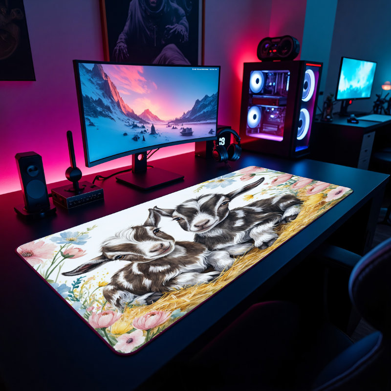 Polyester Desk Pad, 14.4x12.1