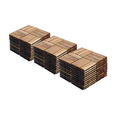30 carreaux de terrasse à emboîtement