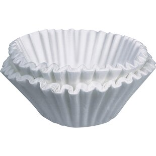 Tupkee Coffee Filters 8-12 Cups - 300 Count, Basket Style, White Paper, Chlorine Free Coffee Filter, Made in The USA